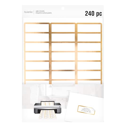 Gold Address Label Stickers by Recollections™